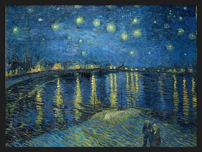 Gwiaździsta Noc Nad Rodanem Van Gogh — Plakat