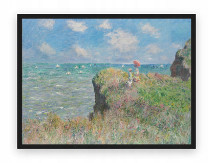 Klif W Pourville Moneta — Plakat