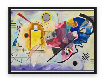Żółty Czerwony Niebieski Kandinsky — Plakat – plakat na ścianę