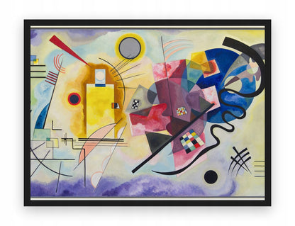 Żółty Czerwony Niebieski Kandinsky — Plakat