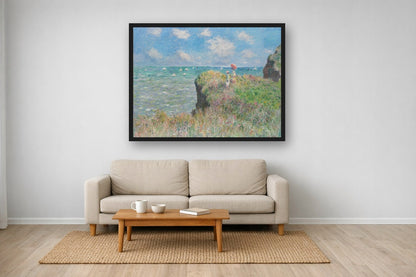 Klif W Pourville Moneta — Plakat