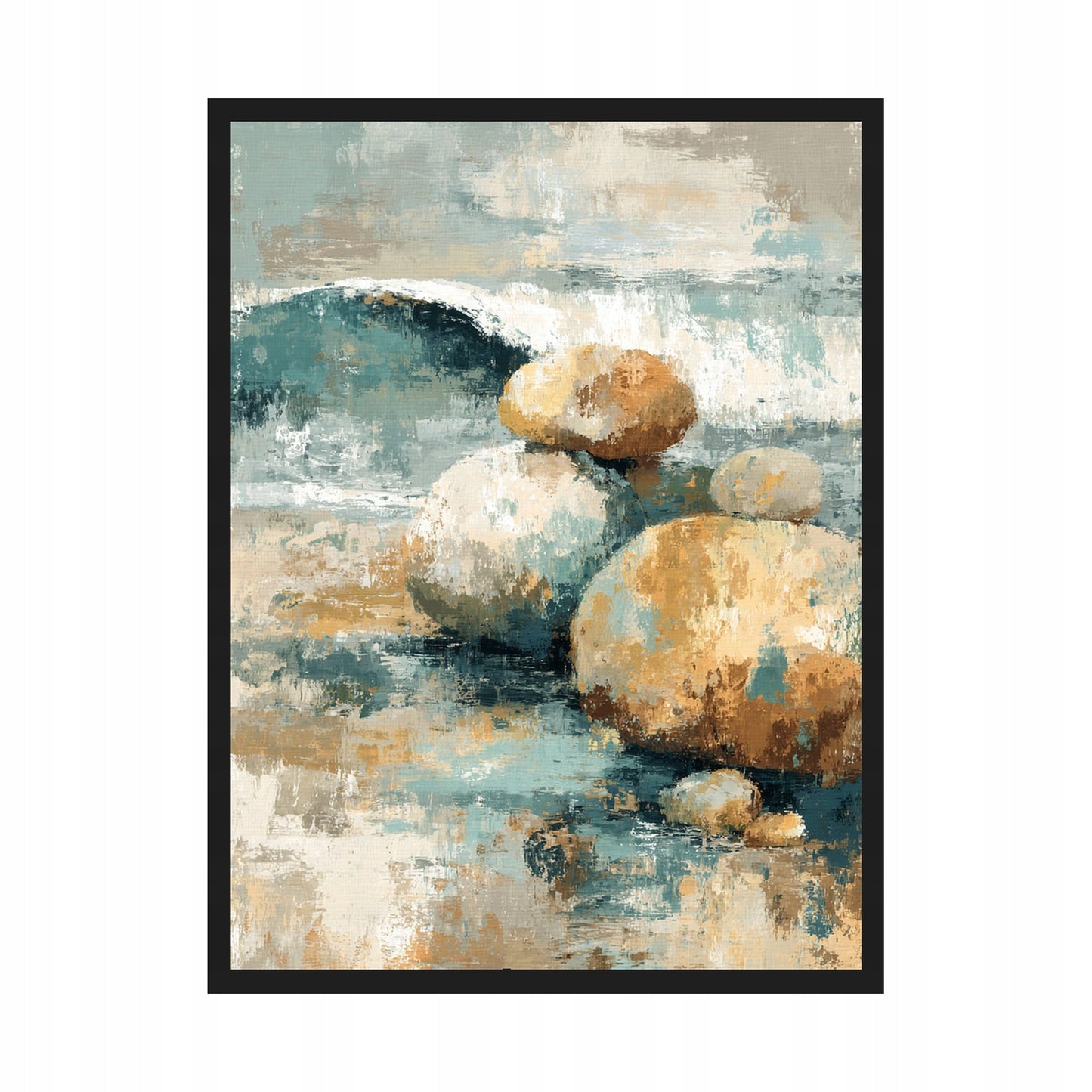 Soft Coastal Kamienie — Plakat – plakat na ścianę