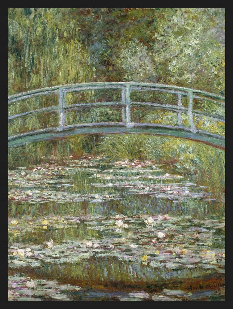 Staw Z Liliami Wodnymi Monet — Plakat