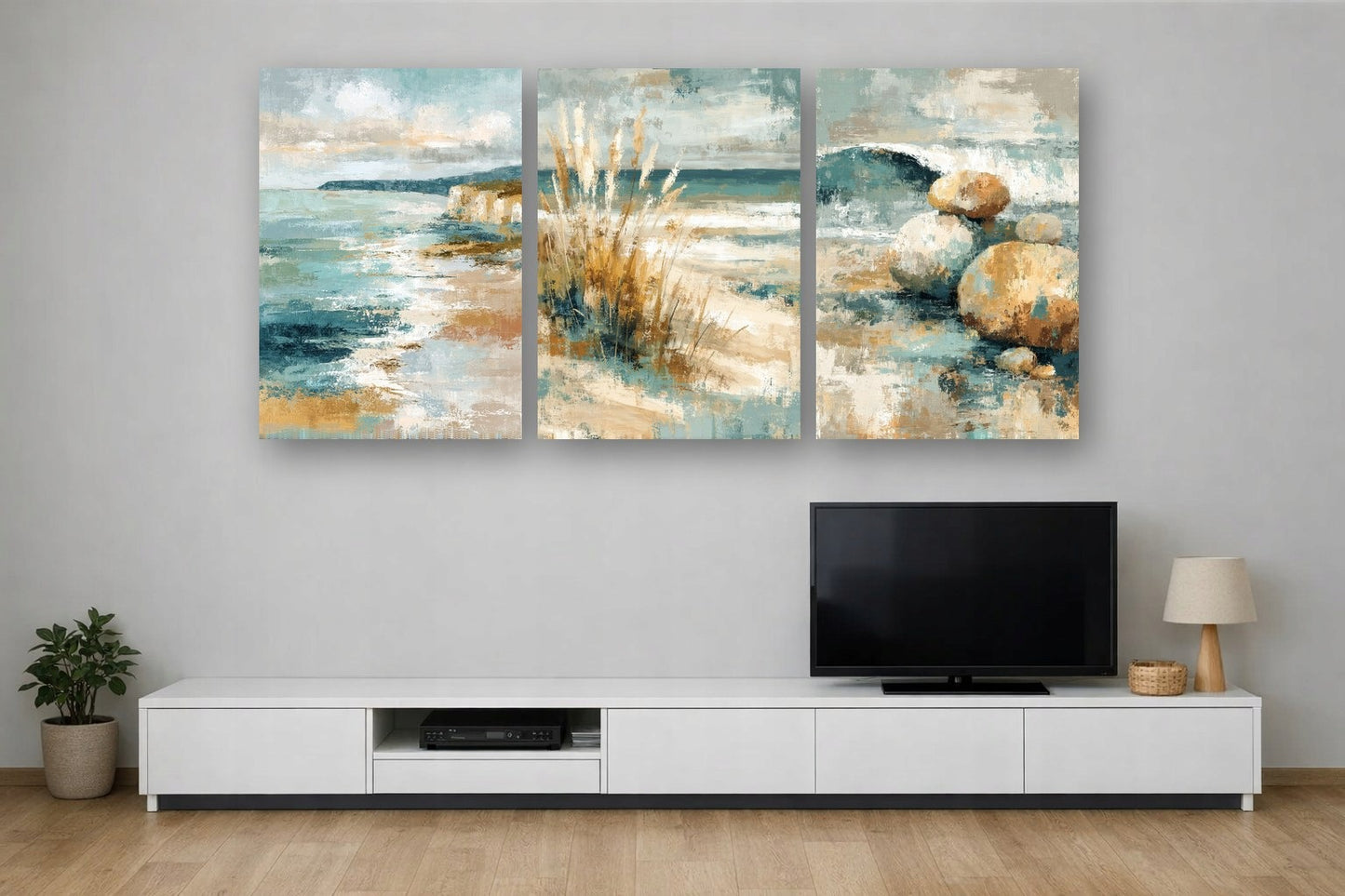 Soft Coastal Ii — Zestaw 3 Plakaty – plakat na ścianę