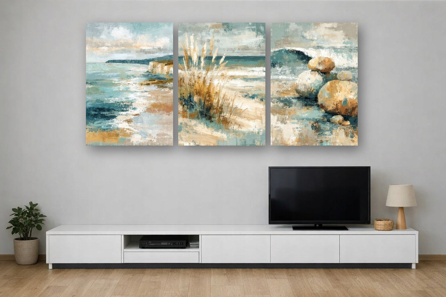 Soft Coastal Ii — Zestaw 3 Plakaty