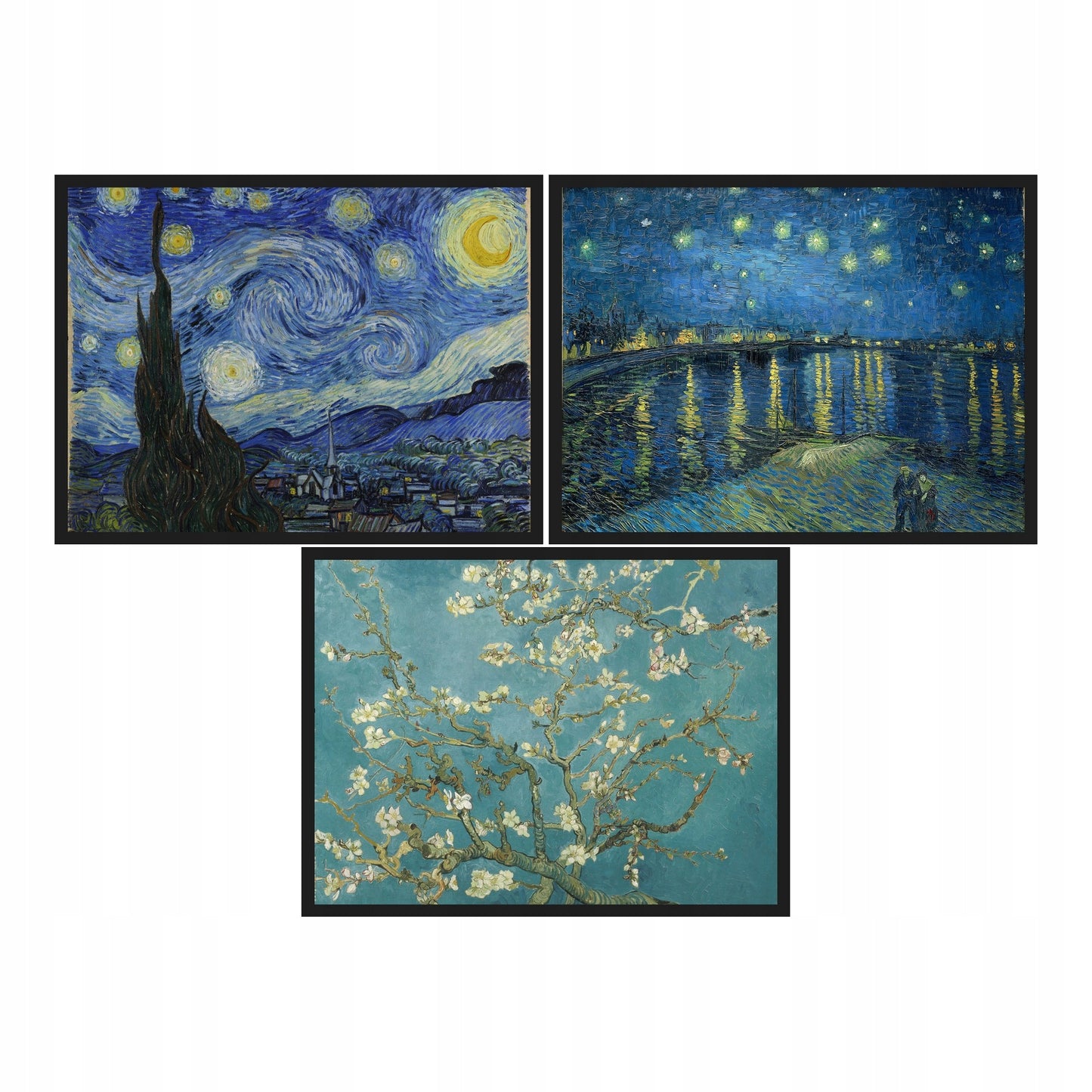 Van Gogh Pejzaże — Zestaw 3 Plakaty – plakat do druku