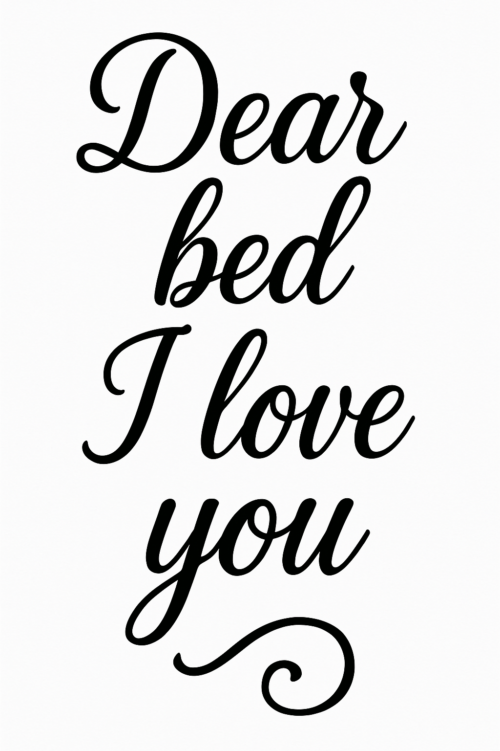 Dear Bed Wall Art
