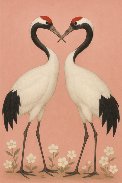 Elegant Crane Art Print