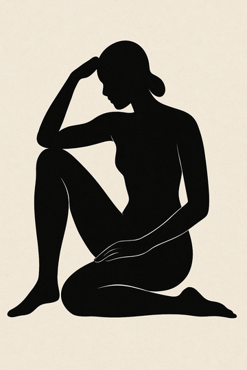 Elegant Female Silhouette Art