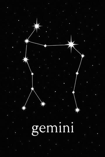 Gemini Constellation Art Print – plakat do druku