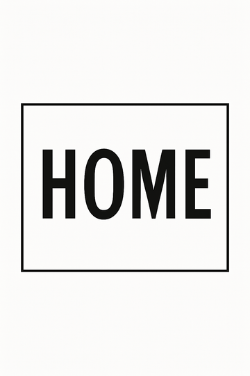 Home Wall Art Print – plakat do druku