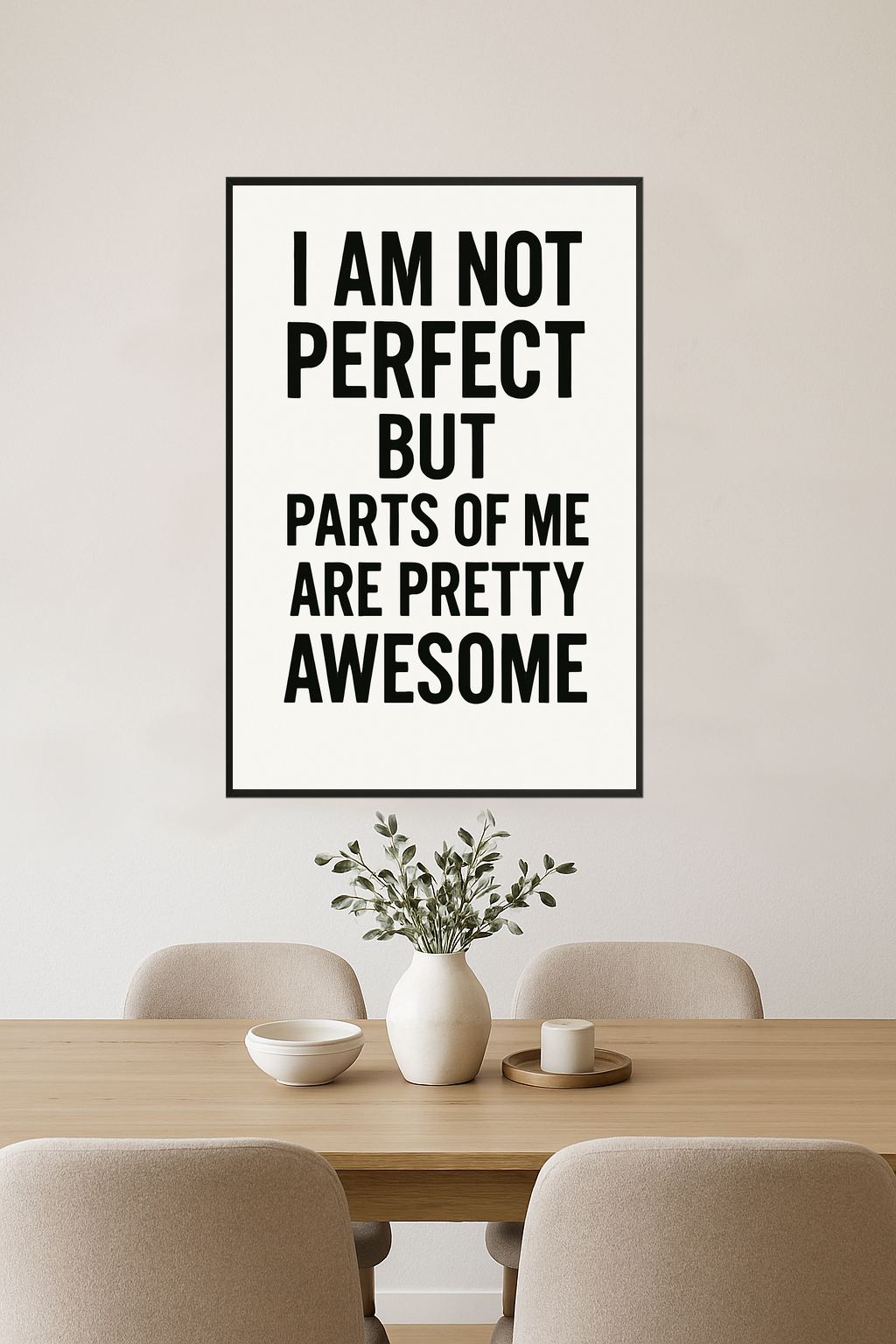 Inspirational quote in bold black text on white background.- jadalnia