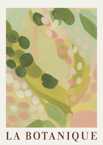 La Botanique – Abstrakcyjny Plakat Roślinny w Pastelowych Kolorach (B2)
