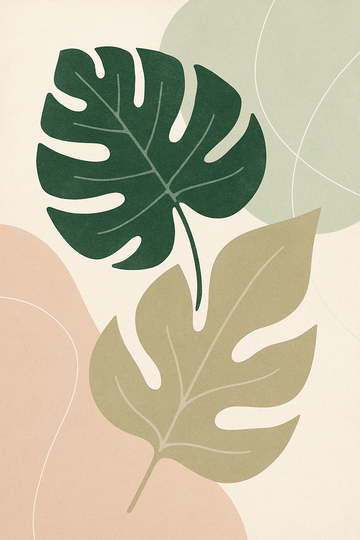 Modern Leaf Art Print