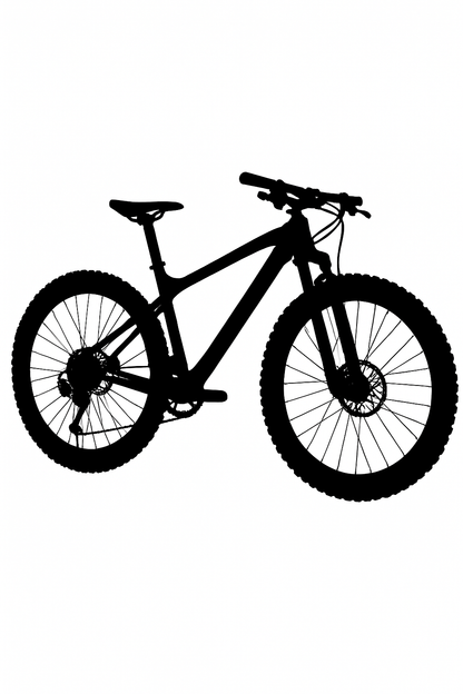 Mountain Bike Silhouette Art
