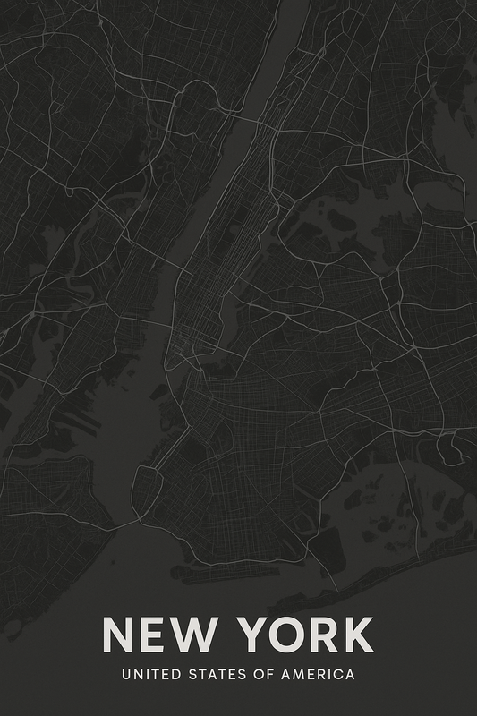 New York City Map Art