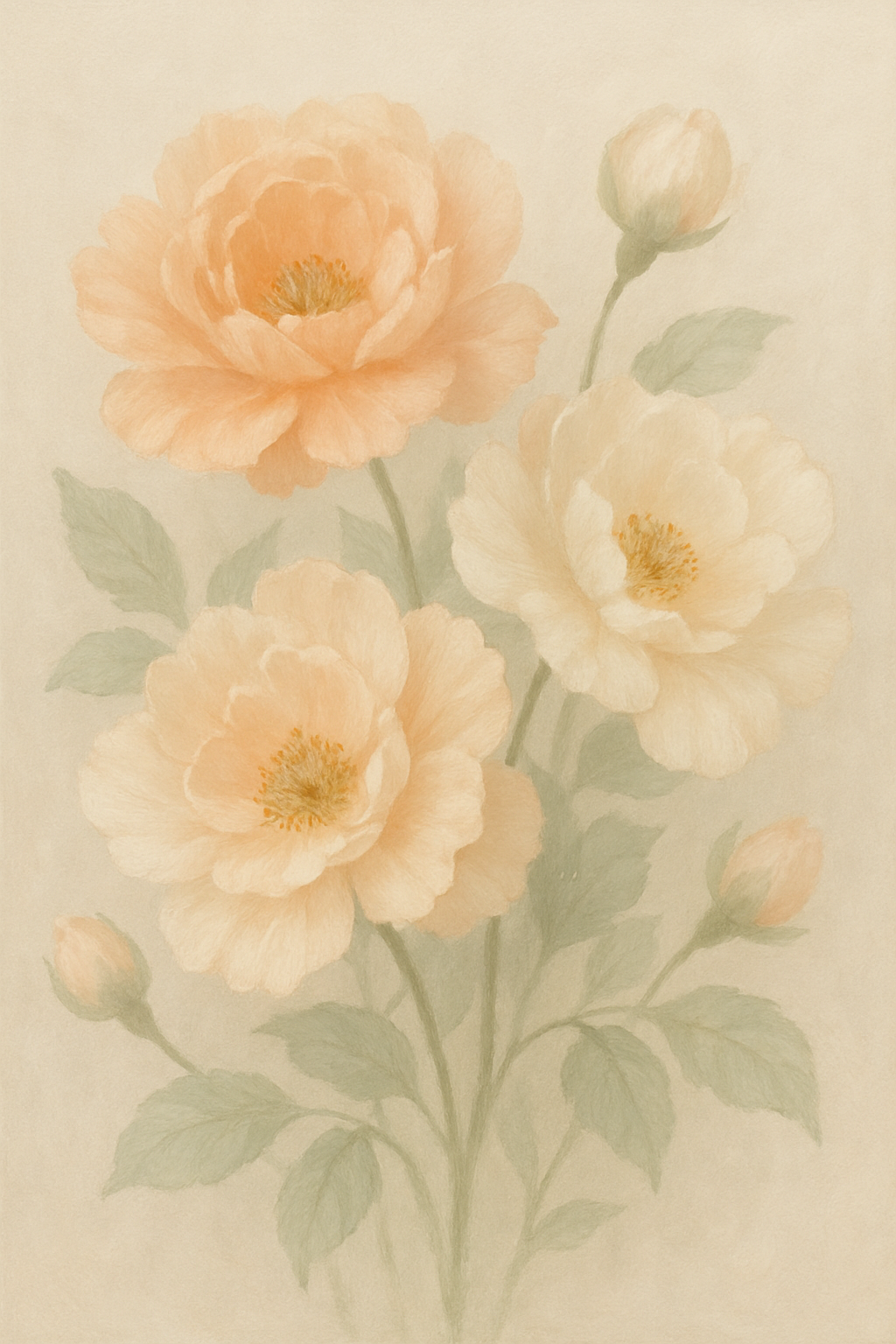 Pastel Floral Art Print