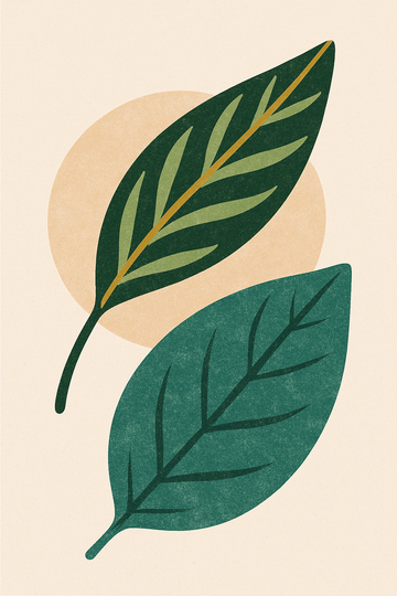 Stylized Leaf Art Print
