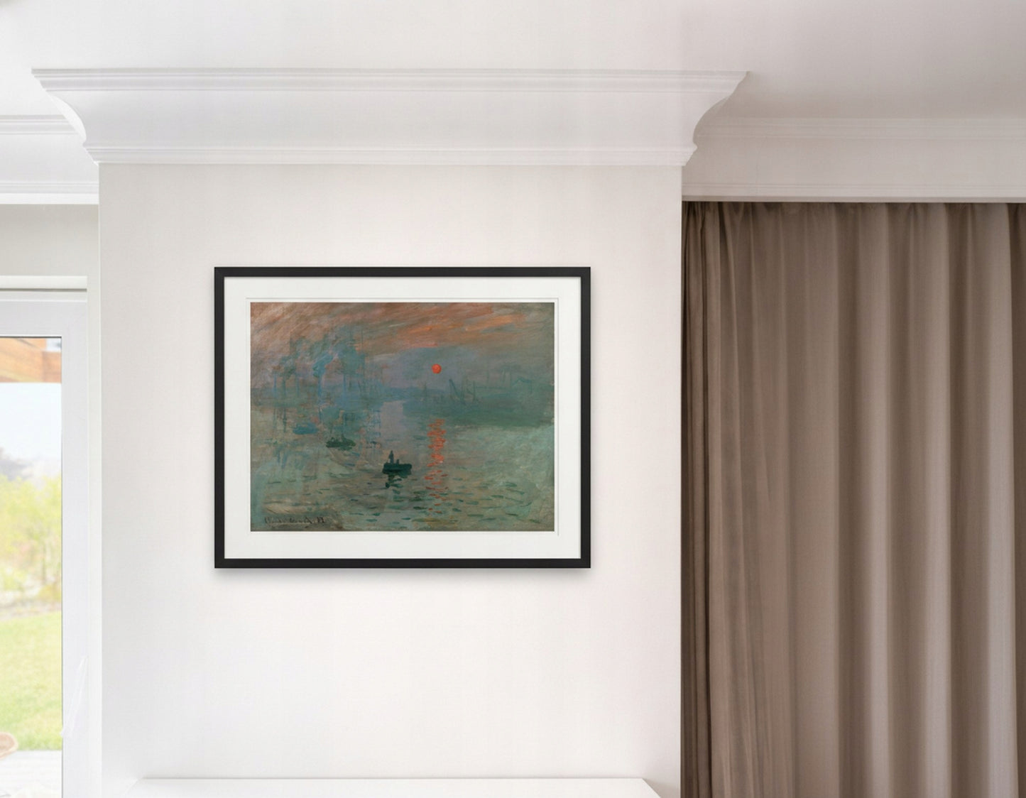 Impresja Wschód Słońca Monet — Plakat – plakat do druku