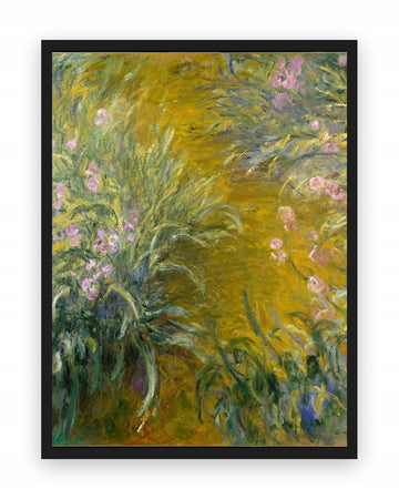 Irysy W Giverny Moneta — Plakat – plakat na ścianę
