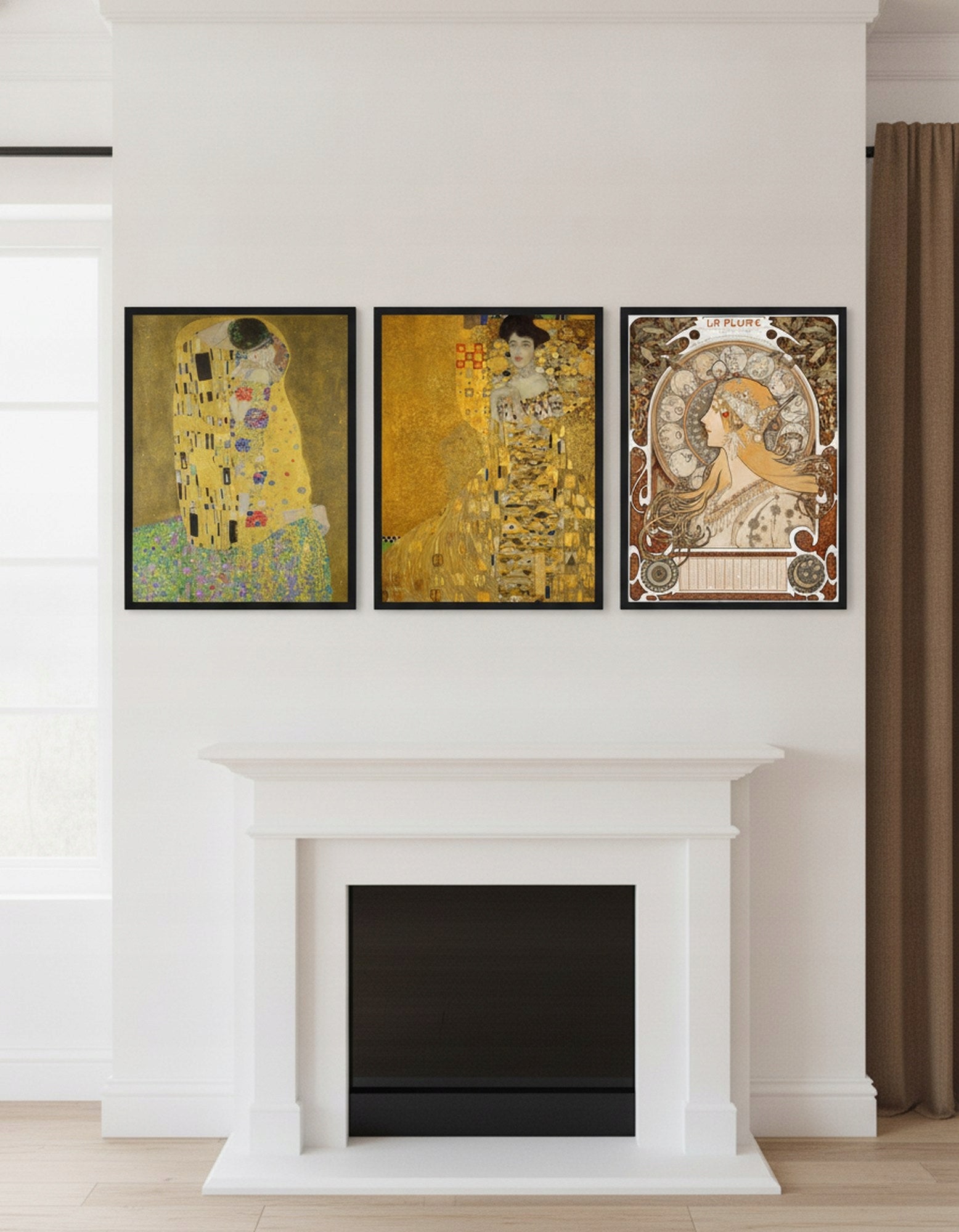 Klimt Mucha Secesja — Zestaw 3 Plakaty