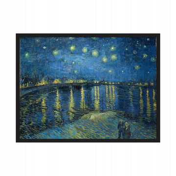 Gwiaździsta Noc Nad Rodanem Van Gogh — Plakat – plakat do druku