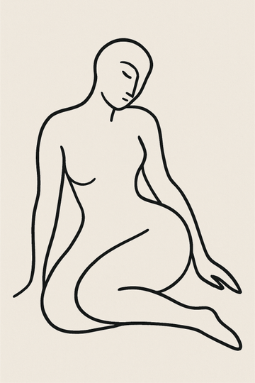 Abstrakcyjna Grafika Liniowa - CasaNookDecor