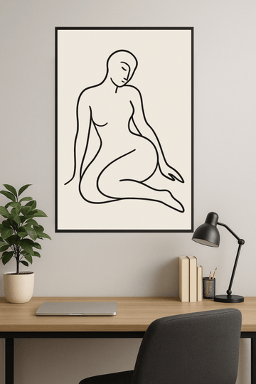 Abstrakcyjna Grafika Liniowa - CasaNookDecor