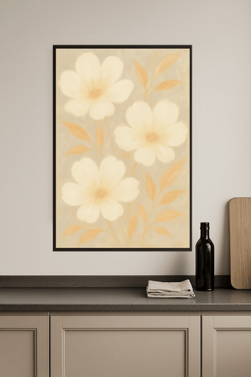 Abstrakcyjna Kwiatowa Sztuka Ścienna - CasaNookDecor