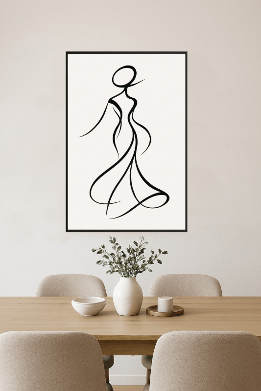 Abstrakcyjna Linia Sztuki Figura - CasaNookDecor
