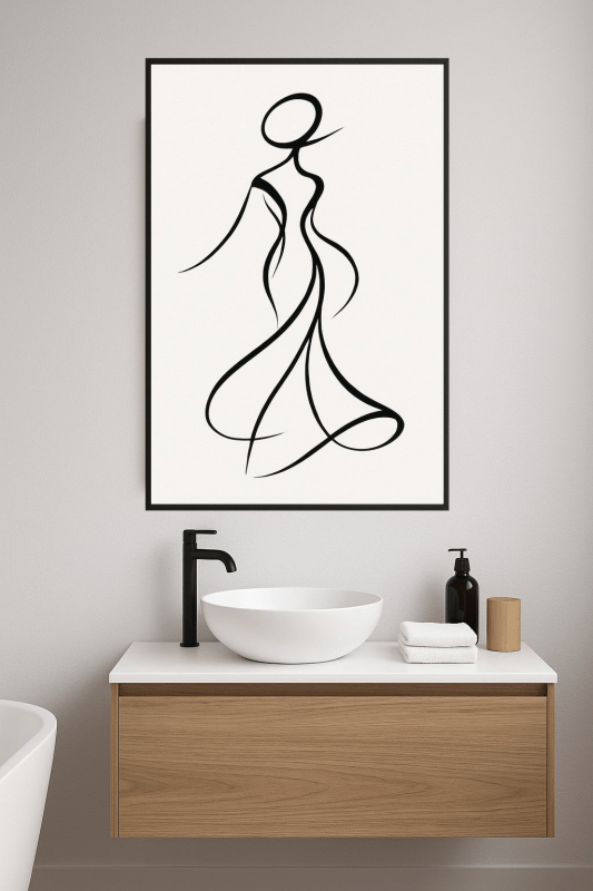 Abstrakcyjna Linia Sztuki Figura - CasaNookDecor
