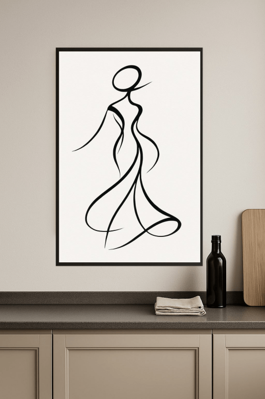 Abstrakcyjna Linia Sztuki Figura - CasaNookDecor