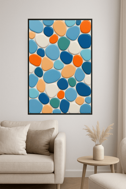 Abstrakcyjna Mozaikowa Sztuka Ścienna - CasaNookDecor