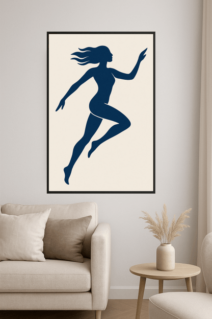Abstrakcyjna Niebieska Figura Ruchoma - CasaNookDecor