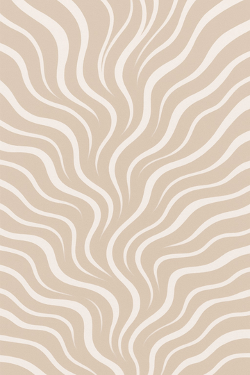 Abstrakcyjna Sztuka Fali Wavy Line - CasaNookDecor – plakat do druku