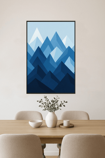 Abstrakcyjna Sztuka Gór Błękitnych - CasaNookDecor