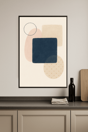 Abstrakcyjne Kształty - Plakat Sztuki - CasaNookDecor – plakat do druku