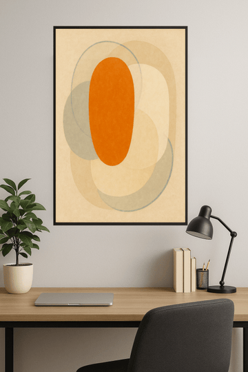 Abstrakcyjne Sztuka Nakładających Się Kształtów - CasaNookDecor