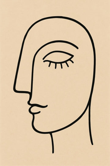 Abstrakcyjne Twarze Nr 1 - CasaNookDecor – plakat do druku