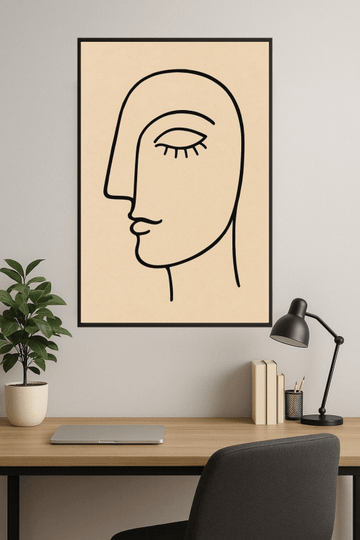 Abstrakcyjne Twarze Nr 1 - CasaNookDecor – plakat do druku