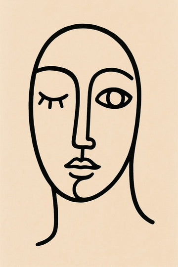 Abstrakcyjne Twarze Nr 2 - CasaNookDecor – plakat do druku