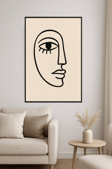 Abstrakcyjne Twarze Nr 4 - CasaNookDecor – plakat do druku