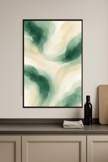 Abstrakcyjny Druk Akwarelowy - CasaNookDecor – plakat do druku