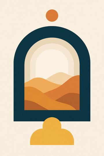 Abstrakcyjny Druk Sztuki Architektonicznej - CasaNookDecor