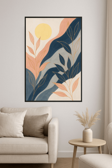 Abstrakcyjny Druk Sztuki Botanicznej - CasaNookDecor