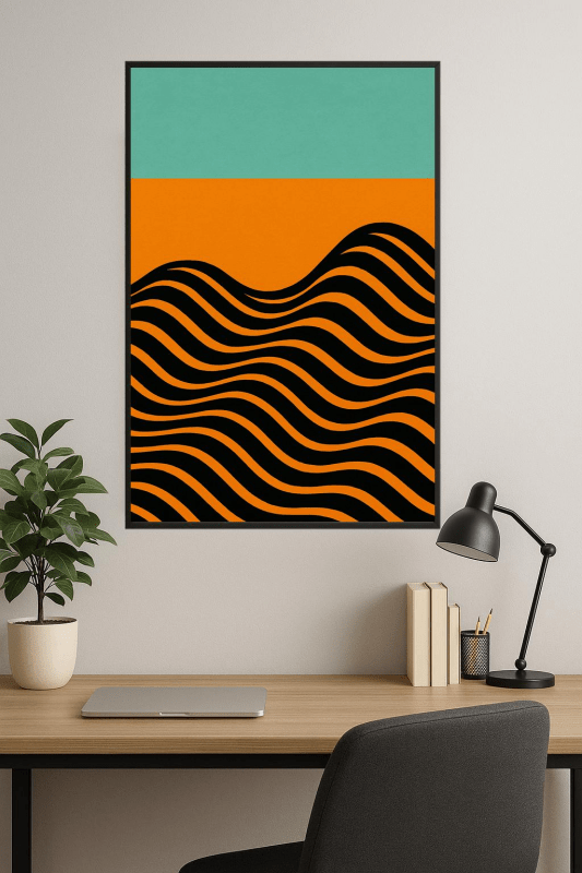Abstrakcyjny Druk Sztuki Fali - CasaNookDecor