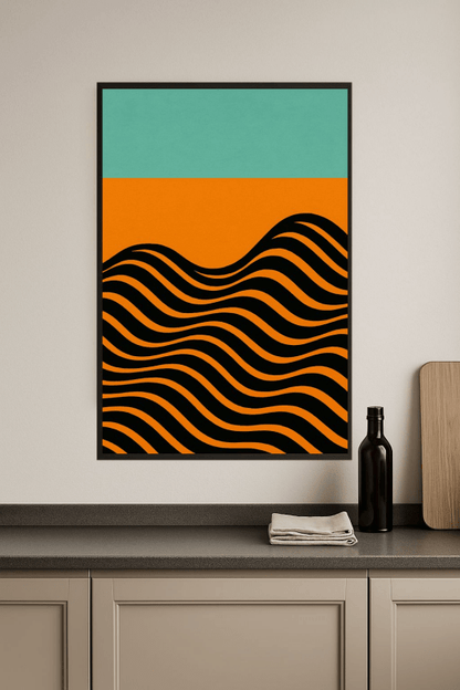 Abstrakcyjny Druk Sztuki Fali - CasaNookDecor