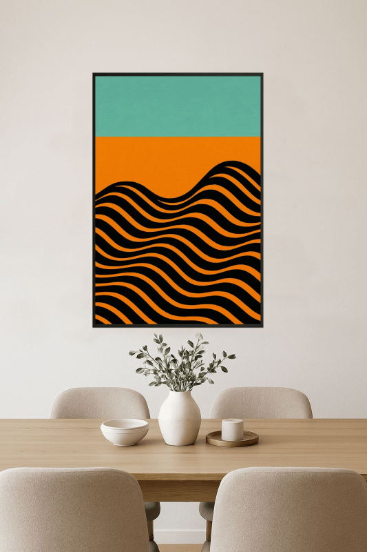 Abstrakcyjny Druk Sztuki Fali - CasaNookDecor