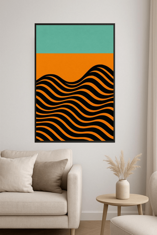 Abstrakcyjny Druk Sztuki Fali - CasaNookDecor