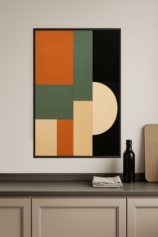 Abstrakcyjny Druk Sztuki Geometrycznej - CasaNookDecor